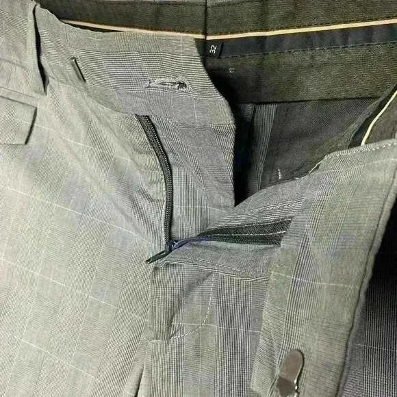 THEORY Nettoyage A Sec Gray Plaid Pants Slacks - Picture 9 of 9